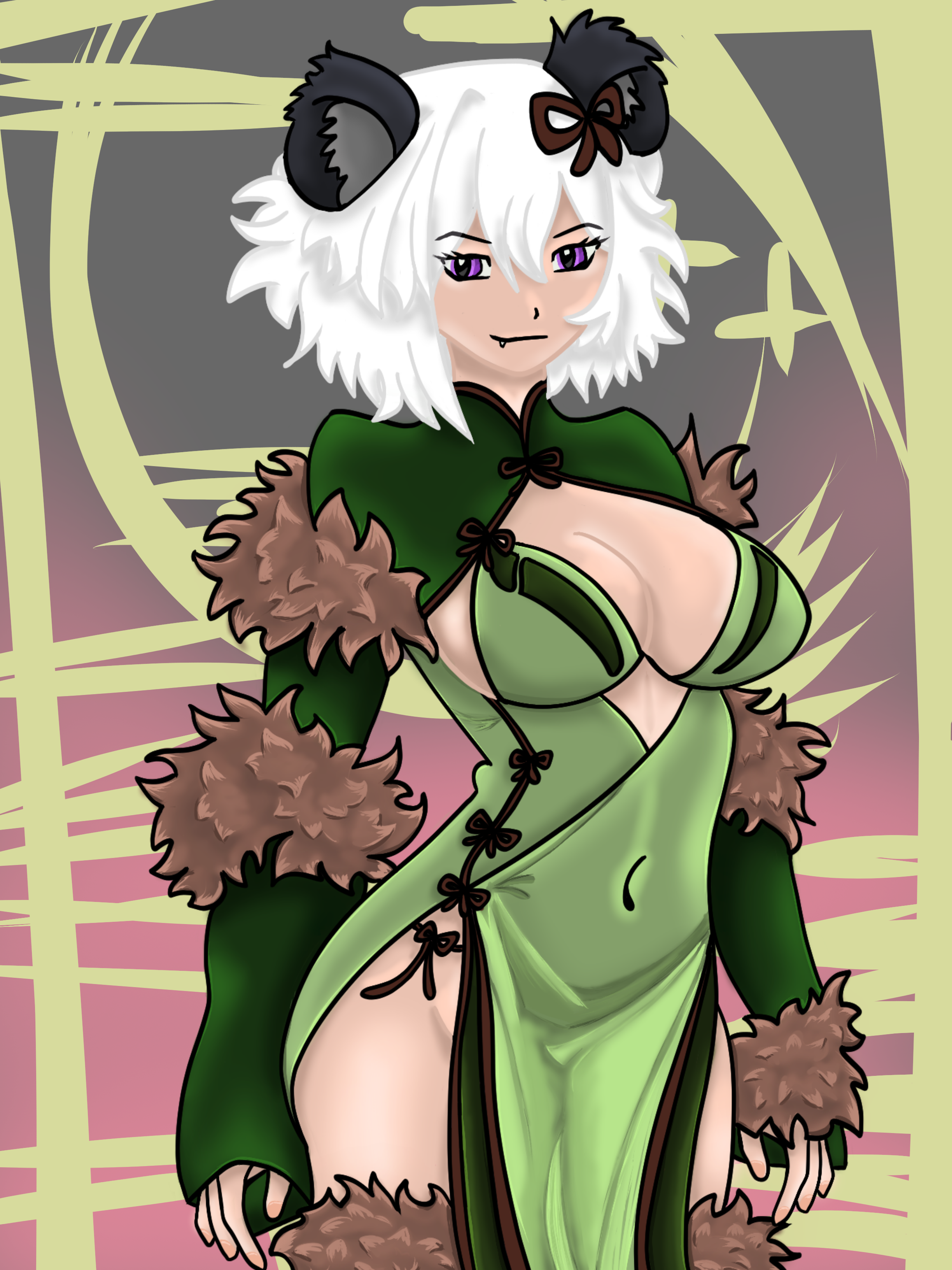 Gezeichnet - Emerald Panda Guardian von Pined