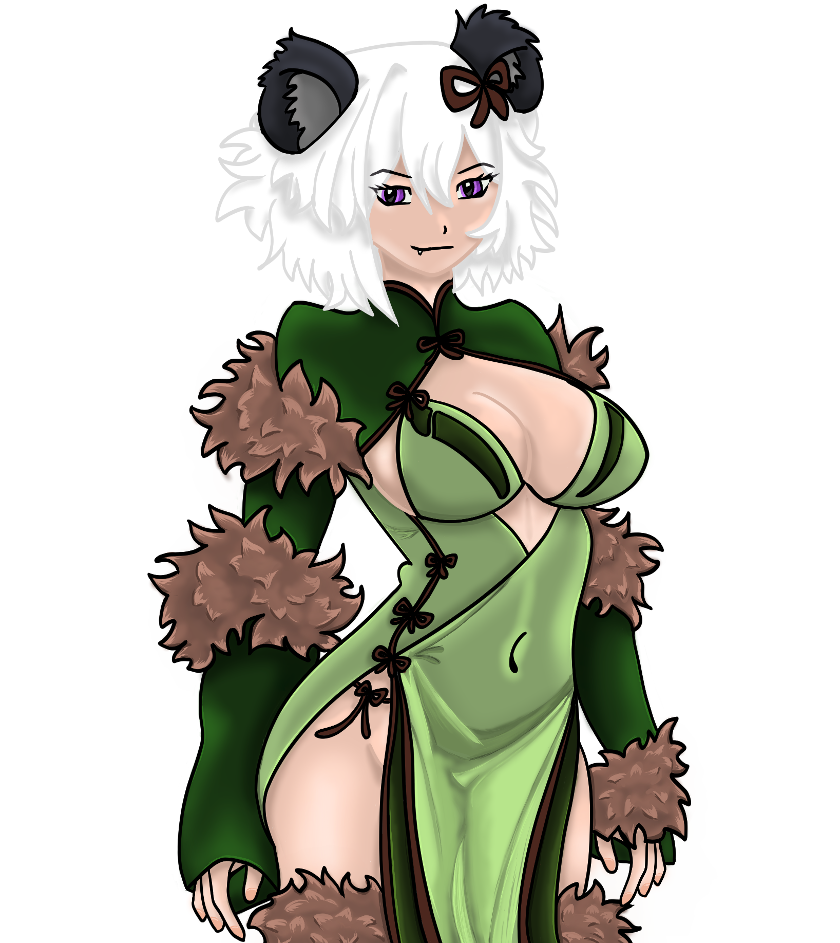 Gezeichnet - Emerald Panda Guardian von Pined